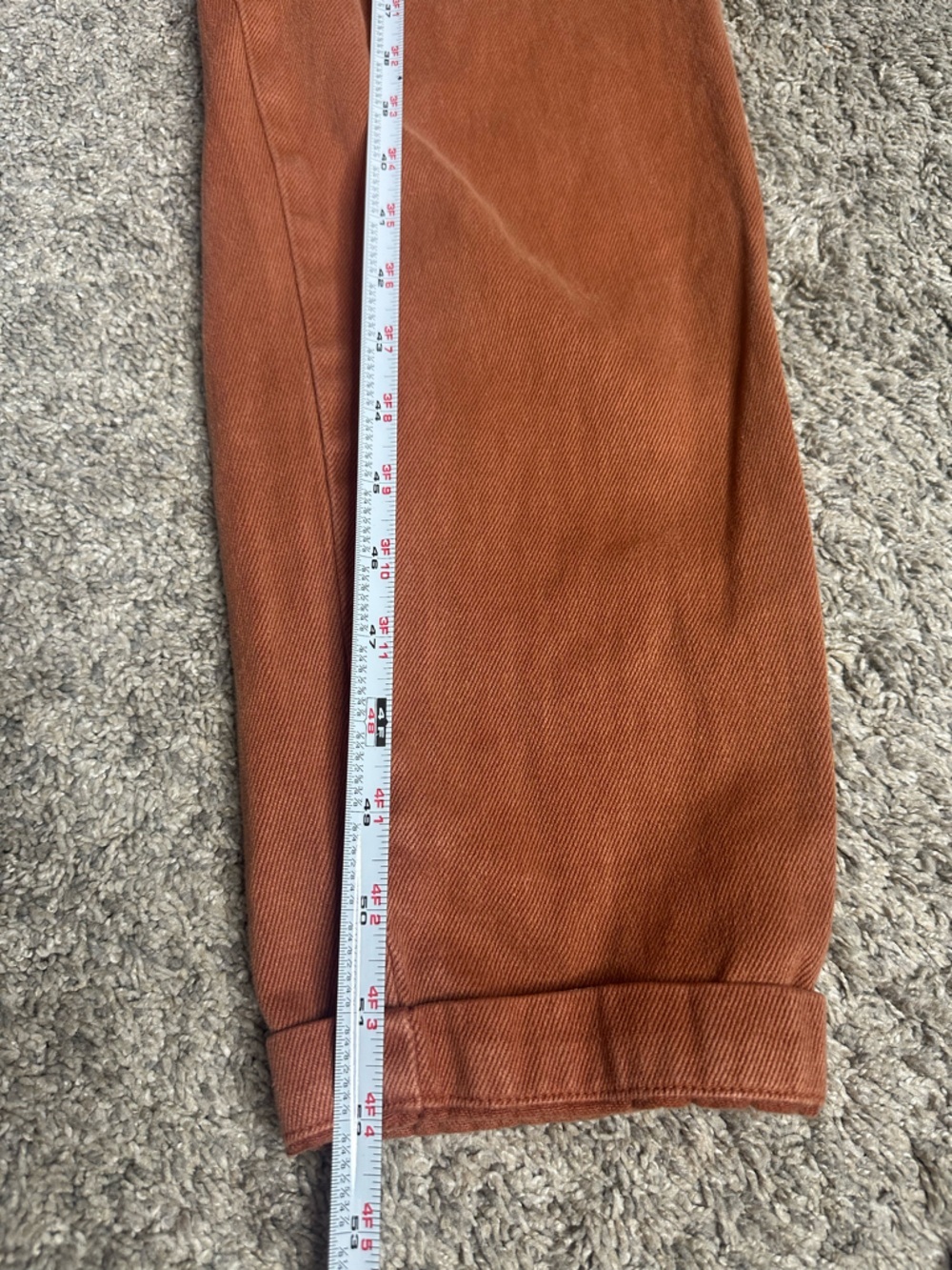 Jungmaven Terracotta Orange Hemp Cotton Button Front Jumper Jumpsuit medium - Picture 12 of 13